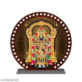 Multicolor acrylic Tirupati Balaji idol, perfect for car dashboard or home decor. Ideal spiritual gift item with attractive design and divine look
