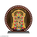 Multicolor acrylic Tirupati Balaji idol, perfect for car dashboard or home decor. Ideal spiritual gift item with attractive design and divine look