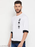 Austiz men's cotton blend t-shirt, funky printed short sleeves, size M, made in India