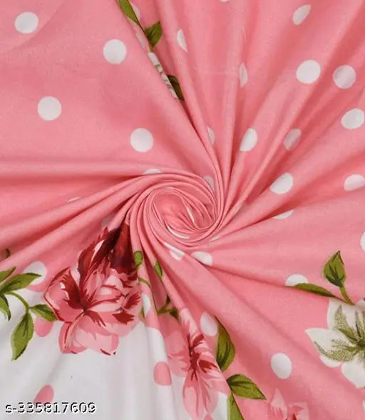 Multicolor floral embroidered cotton 5pc bedsheet set (King size + 2 pillow covers + 2 cushion covers), heavy quality for summer, ideal for adults