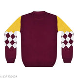 Woolen printed net sweater for boys, trendy wool sweater in long sleeves (5-6 years), wool boys sweater on hanger, Indian made boy's fashionwear