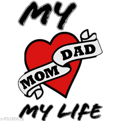 Cotton blend full sleeve sweatshirt featuring "My MomDad" print for kids, ages 3-14, on display