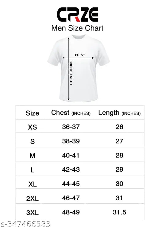 White polyester Crze Roman Rings t-shirt with striped pattern, ideal for men's casual wear