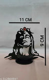 Plastic automobile showpiece: Car dash board pooja statue, Indian-made idol for personalizing vehicle interiors (10cm x 10cm x 0.5cm)