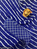Golden georgette saree 'AARIYA', foil-printed net blouse in free size (5.5m saree, 0.8m blouse), Indian handloom fashion