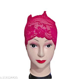 Lycra net hijab capband pack of 4, export quality solid color for Muslim head wraps, India origin