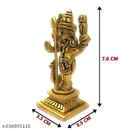 Antique brass Murugan statue with peacock, 76 cm height, Indian artisan crafted, spiritual home decor