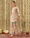 Premium cotton blend cord set for women, three-quarter sleeves, Indian-made