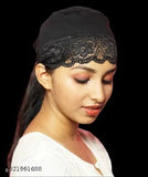 Cotton canvas self-designed Hijab Cap Pack of 2, versatile Indian Muslim women's headwear