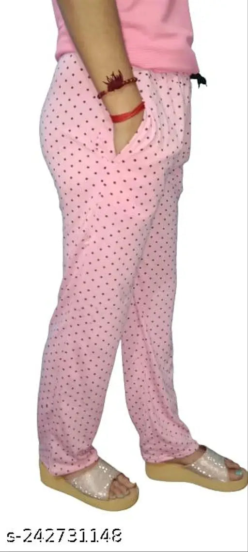 Pure cotton printed maxi pyjamas for women & girls, vibrant design, soft & durable