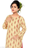 Rayon dot print set kurta with palazzos, three-quarter sleeves, Indian designer fashion