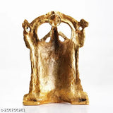 Gold-plated Tirupati Balaji Murti decorative showpiece, 25.5cm spiritual home decor, intricate detailing, Indian origin