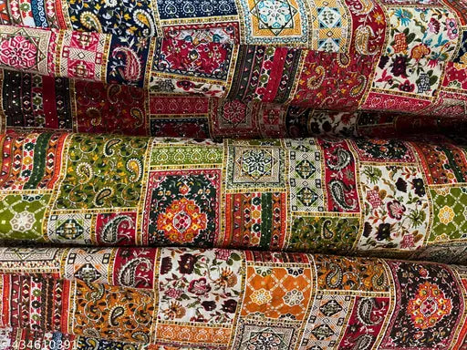 Rayon full flair choli skirt with lahenga, vibrant red and yellow mendhi design on black background for women's party wear