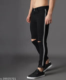 Black denim men's slim fit jeans UD0031 by UNITED DENIM - high-quality stretchable fabric for confident wear