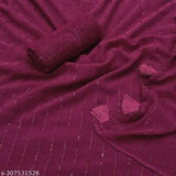 Chiffon saree with fur stripe pattern, jari tassels on pallu - elegant Indian self-design for formal events