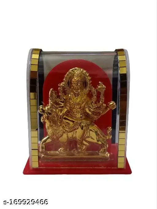 Indian handcrafted Mata Ji religious cabinet, ideal for car dashboard, home, temple, and office