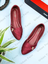 Synthetic pointed ballet flats by Urban Twin - versatile women's casual footwear for college and evening wear