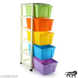 Multi-color XL plastic modular drawer system for home office, hospital, parlor, school, and kids - durable construction, ideal for organizing workspaces