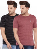 Indian cotton blend half sleeve printed round neck t-shirts for men - XXL, XXXL, 4XL, 5XL with vibrant designs