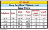 Casual Lycra t-shirts for men, printed with fun designs, available in S-XL sizes from India