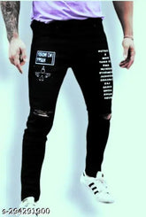 Black knee cut white print polycotton dress, fashionable placement print on display for women's sizes 28, 30, and 32