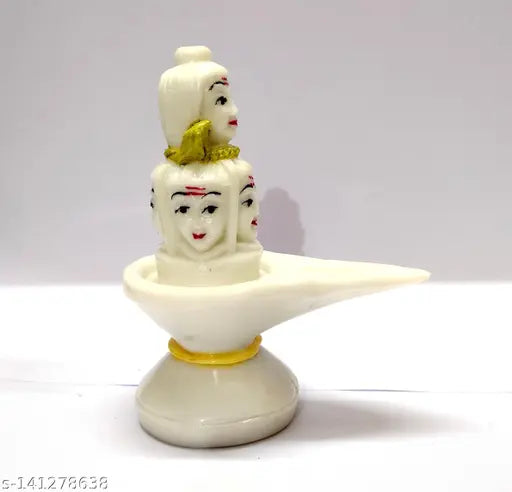 5 Mukhi Poly Resin Shivling statue, ideal for puja and gifting. Beautifully crafted in India." (124 characters)