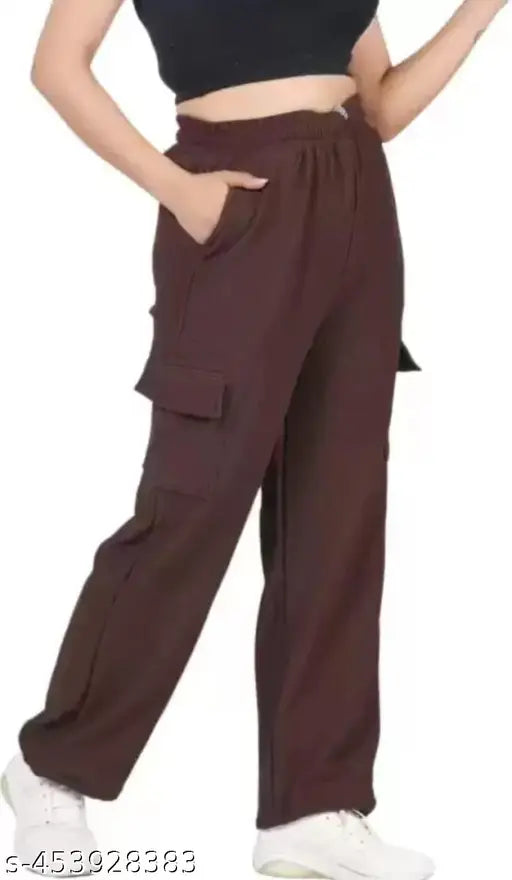 Cotton blend solid color girls/women's Dori jogger pant combo, fashionable activewear from India