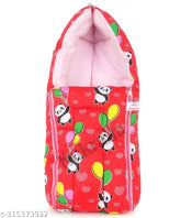 Printed net premium hooded cotton carry and sleeping bedcum for baby (Indian origin), 0-3 months size