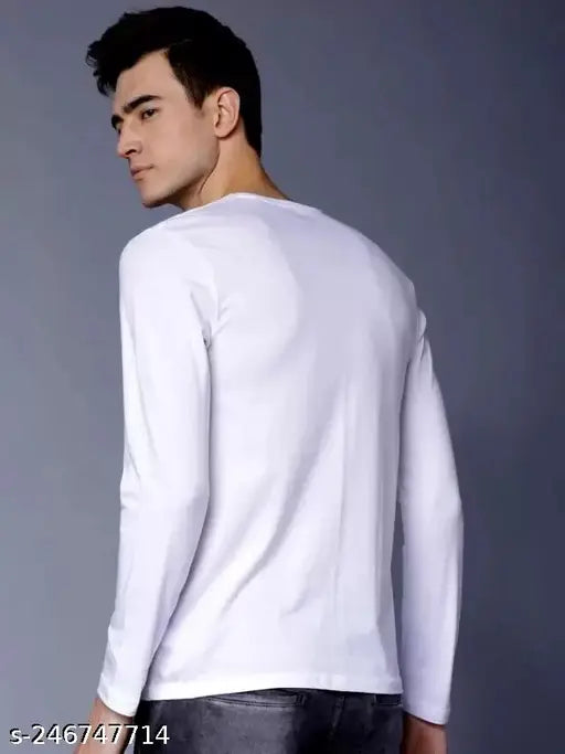 Alphabet symbol men's regular fit polyester long sleeve t-shirt, printed with colorful letters on country-origin India