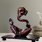Handcrafted resin Ganesha idol for home decor, 15.5 cm x 21 cm x 10.5 cm, exquisite showpiece for living room or gift, Lord Ganesha, Hindu deity, India origin
