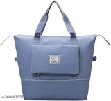 Waterproof polyester large capacity folding travel bag for ladies, durable and lightweight designer handbag with 3 compartments, suitable for carry-on luggage and everyday use