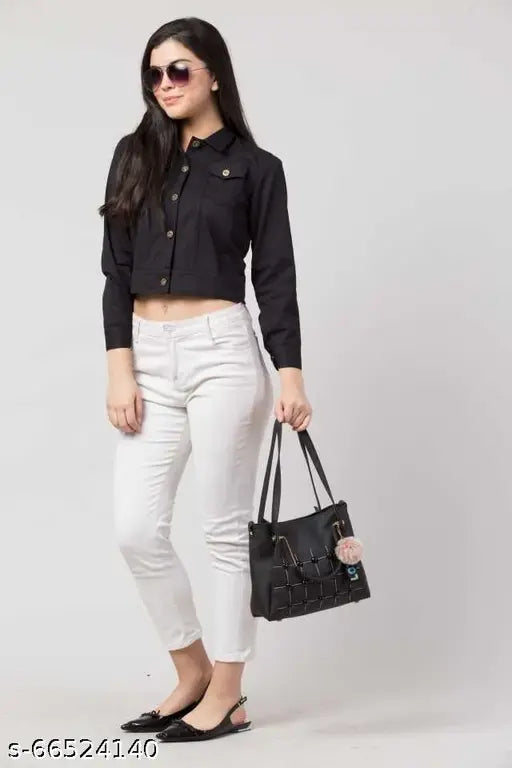 Black and pink combo color jacket, update your wardrobe, India origin