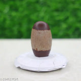 Marble Narmadeshwar Shivling, 2" Lingam height, handpicked from the Narmada river for spiritual well-being, India origin