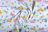 Green plus print dinosaur-themed muslin swaddle blanket (100cm x 100cm), pack of 3 - Organic cotton for cozy nursery essential