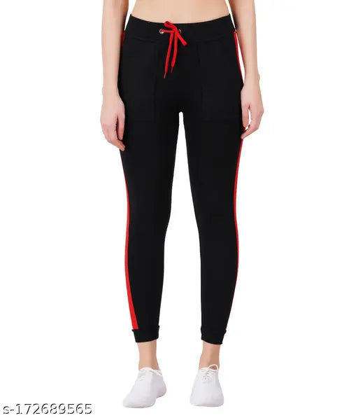 Cotton blend self-design net pocket joggers for gym, yoga, sports & fitness (2-pack), women's free size available
