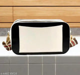 PU colorblock sling bag, free size, India-made ravishing fancy ladies bag with detachable belt and 2 compartments