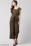 Crepe sleeveless solid net women's jumpsuit, classy and sensational, size N
