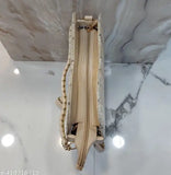 Heart-shaped sling bag, soft jute fabric, shoulder strap with knot design for women