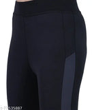 Stretchable striped lycra yoga gym track pants for women (pack of 2), size 28-34 inch - fashionable and breathable activewear for workout sessions