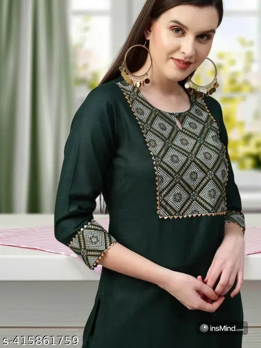 Embroidered net cotton kurta sets with palazzos, Pack of 3, Indian women's fashion for various sizes from S to XXXL