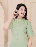 Ajay faishan Women's cotton kurta and palazzos - solid net, Indian ethnic wear for parties, weddings
