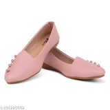 Synthetic, comfortable, stylish bellies for women & girls, solid pattern, suitable for indoor/outdoor wear