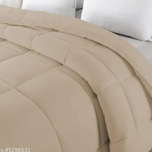 Blush microfiber ultra-soft 500 GSM queen comforter, hypoallergenic and rich finish, perfect for year-round use