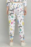 Denim printed women's jeggings, quirky collection, 100% cotton for cool season comfort