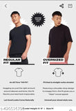 Black cotton oversize 'Berserk' t-shirt with panda design, loose fit and drop shoulders - XS to XL