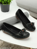 Mesh loafer for women, embellished ballerinas in indian-patent leather - perfect for casual and ethnic wear