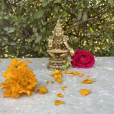 Brass Ayyappa Lord Murti Statue - Epitome of Dharma and Truth, Indian art collectible for home or office decor