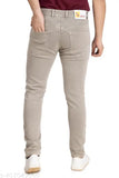 Brown denim skinny-fit jeans, mid-rise with elastane blend - versatile, machine washable wardrobe essential