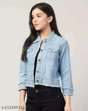 Denim solid-color, long-sleeve light rough 3 jackets - S, M, L, XL, XXL sizes available