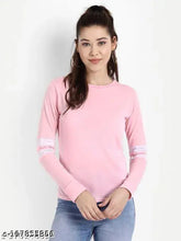 Sky Magic women's long sleeve cotton blend solid t-shirt - S, M, L, XL, great for everyday wear